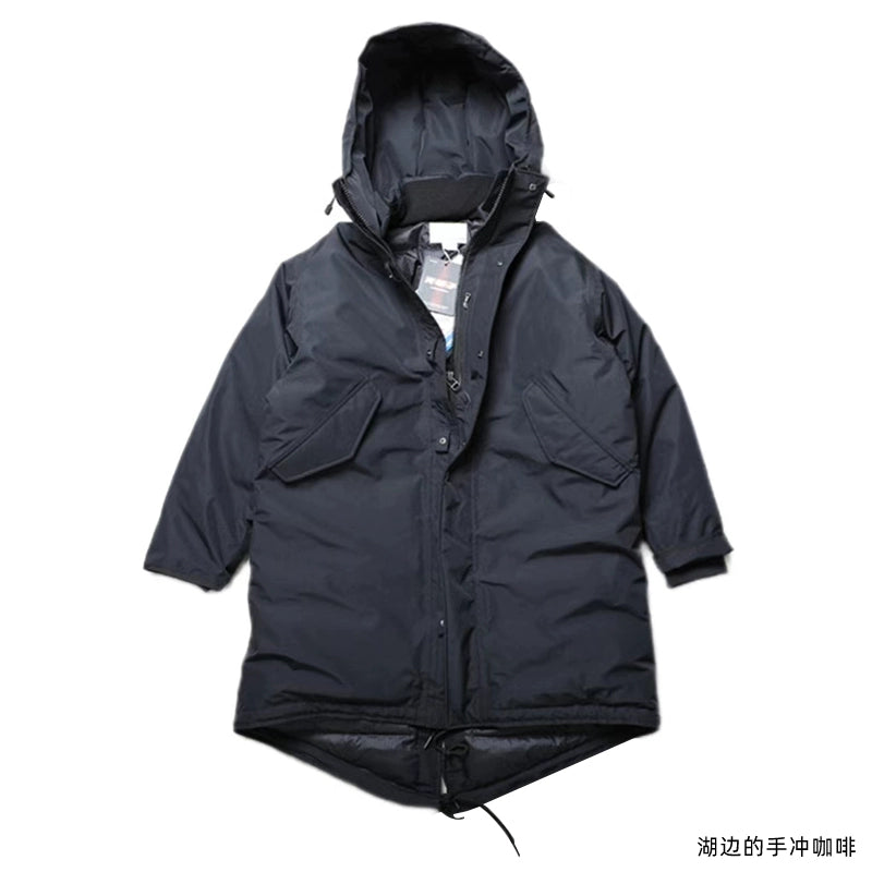 24AW Gore-Tex Extra-Long Wind & Rain Down Jacket Full laminated jacket