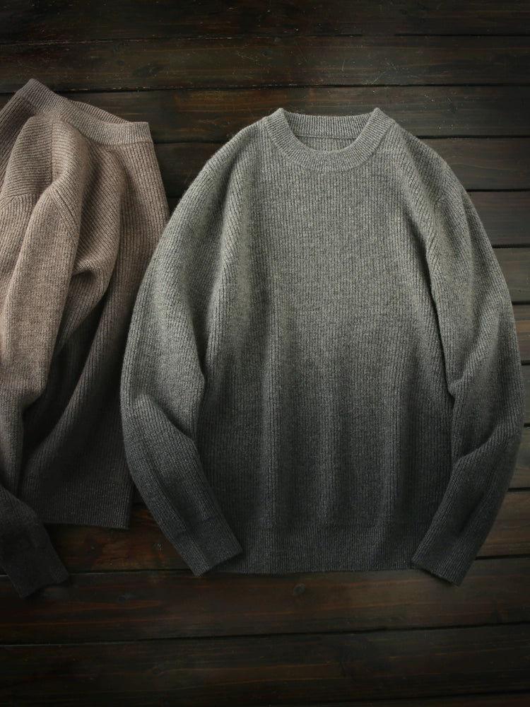 Blockbuster 450G! 100 full wool! Italy order winter men's knitwear thickened sweater jacket tide