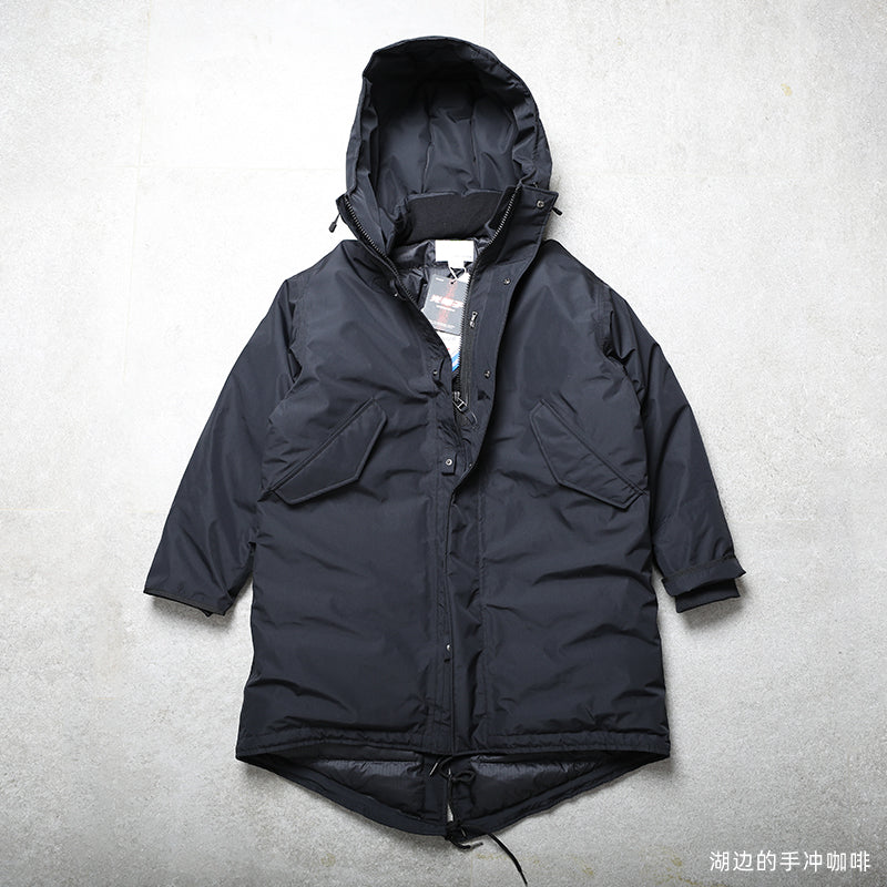 24AW Gore-Tex Extra-Long Wind & Rain Down Jacket Full laminated jacket