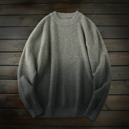 Blockbuster 450G! 100 full wool! Italy order winter men's knitwear thickened sweater jacket tide