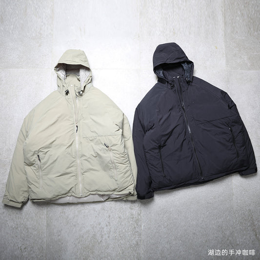 DOWN N.HOOLYWOOD X MADNESS SHAWN LOK OUTDOOR WINDPROOF WARM HIDDEN HAT PUFFER JACKET