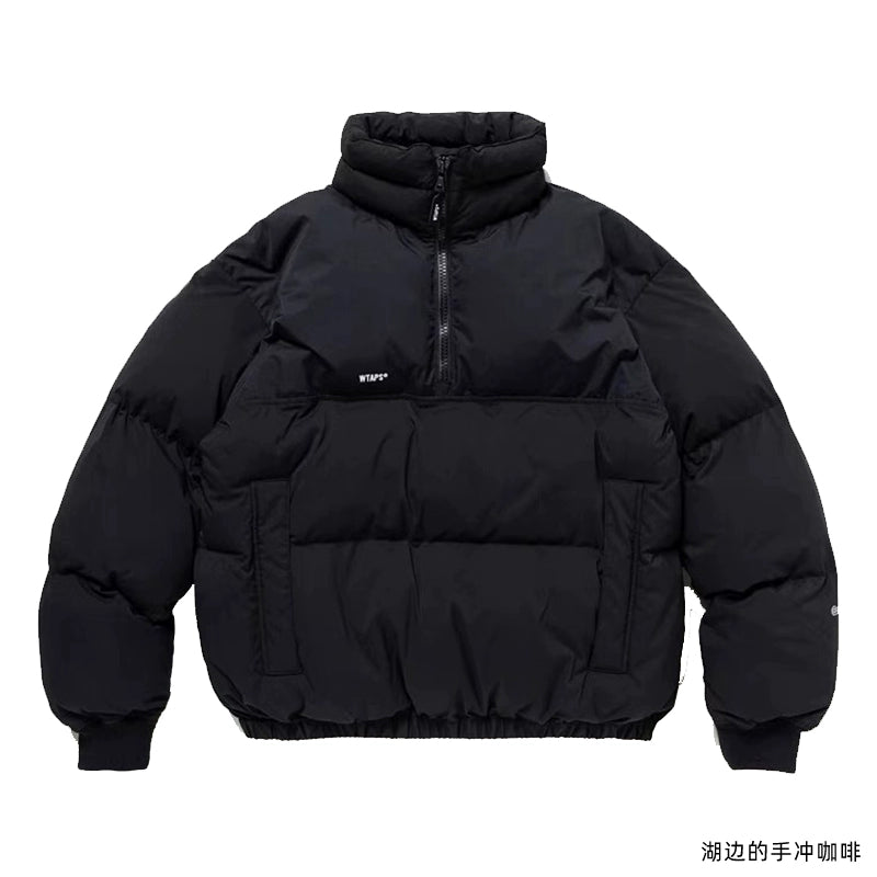 Half zip pullover outdoor strong warmth high fluffy p cotton Michelin cotton jacket