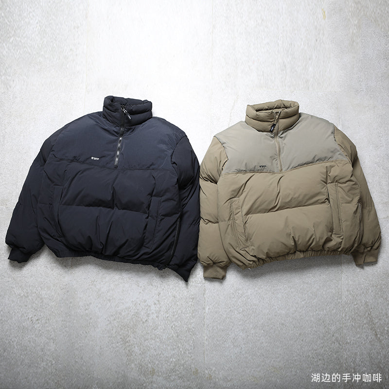 Half zip pullover outdoor strong warmth high fluffy p cotton Michelin cotton jacket