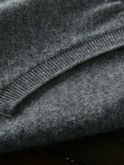 Blockbuster Rare! 100 Full Wool! Italy order men's autumn/winter hooded cardigan knitted sweater jacket