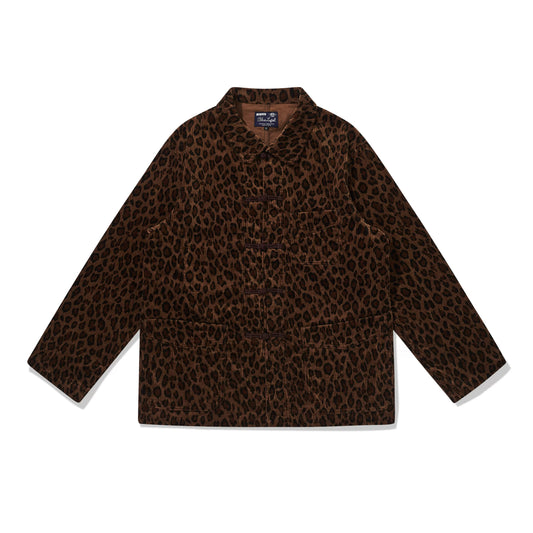 24AW JELADO Japanese vintage corduroy leopard print cotton men's and women's loose long-sleeved jackets