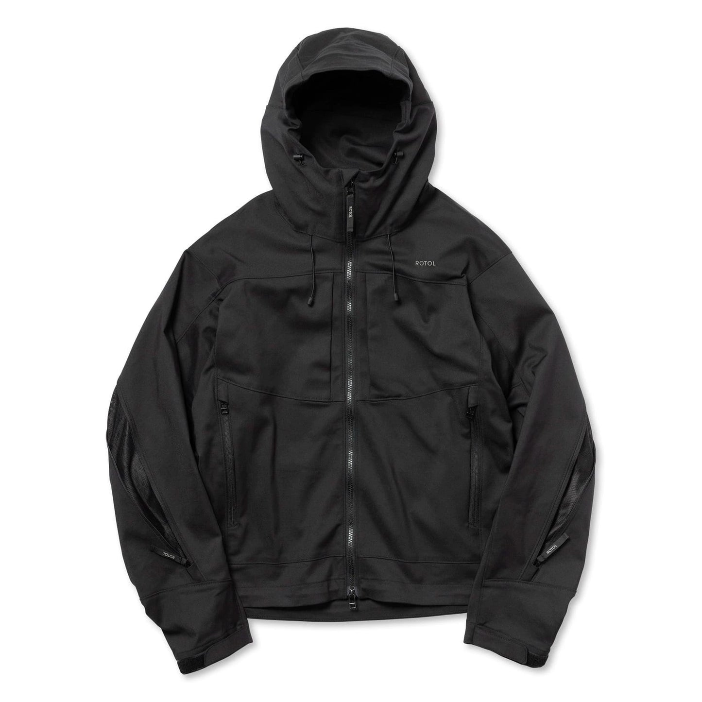 Full-zip technical nylon shell jacket