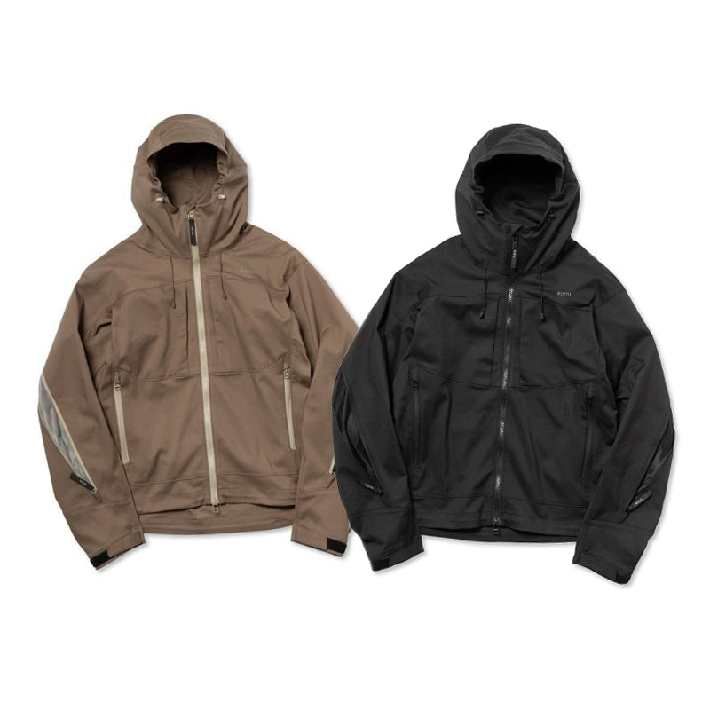 Full-zip technical nylon shell jacket