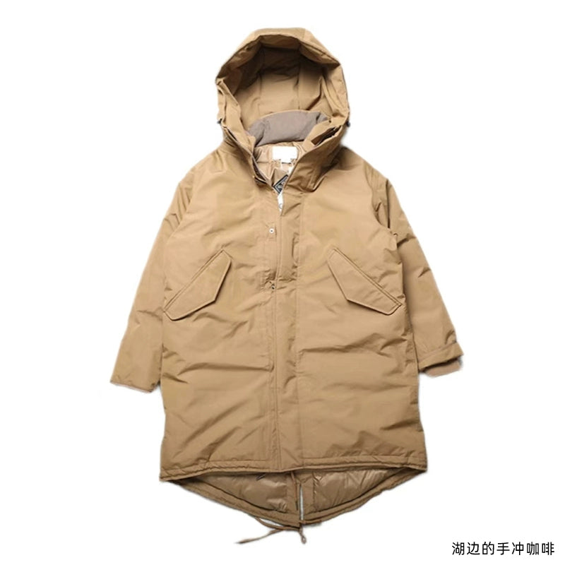 24AW Gore-Tex Extra-Long Wind & Rain Down Jacket Full laminated jacket