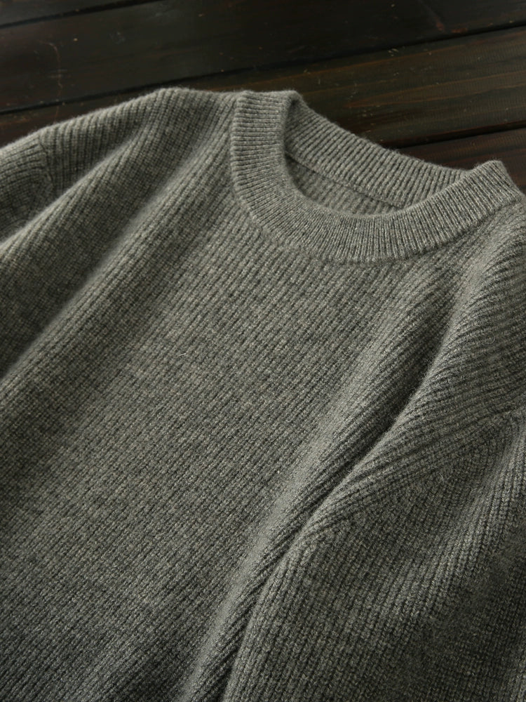 Blockbuster 450G! 100 full wool! Italy order winter men's knitwear thickened sweater jacket tide