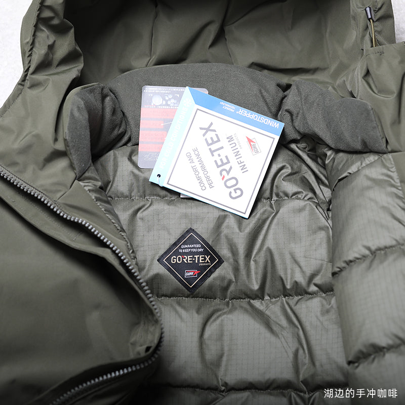 24AW Gore-Tex Extra-Long Wind & Rain Down Jacket Full laminated jacket