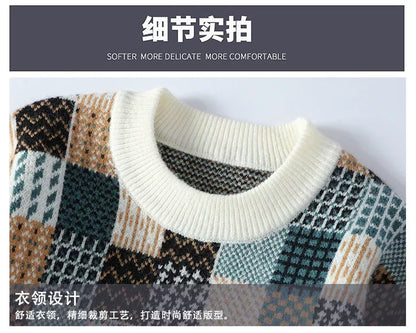 padded sweater autumn and winter new trend base layer shirt youth loose casual knitwear men's small coat