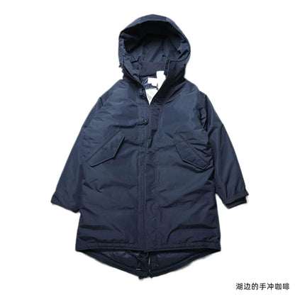 24AW Gore-Tex Extra-Long Wind & Rain Down Jacket Full laminated jacket