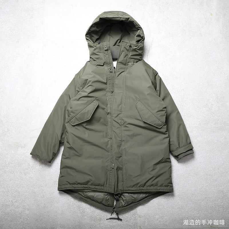 24AW Gore-Tex Extra-Long Wind & Rain Down Jacket Full laminated jacket